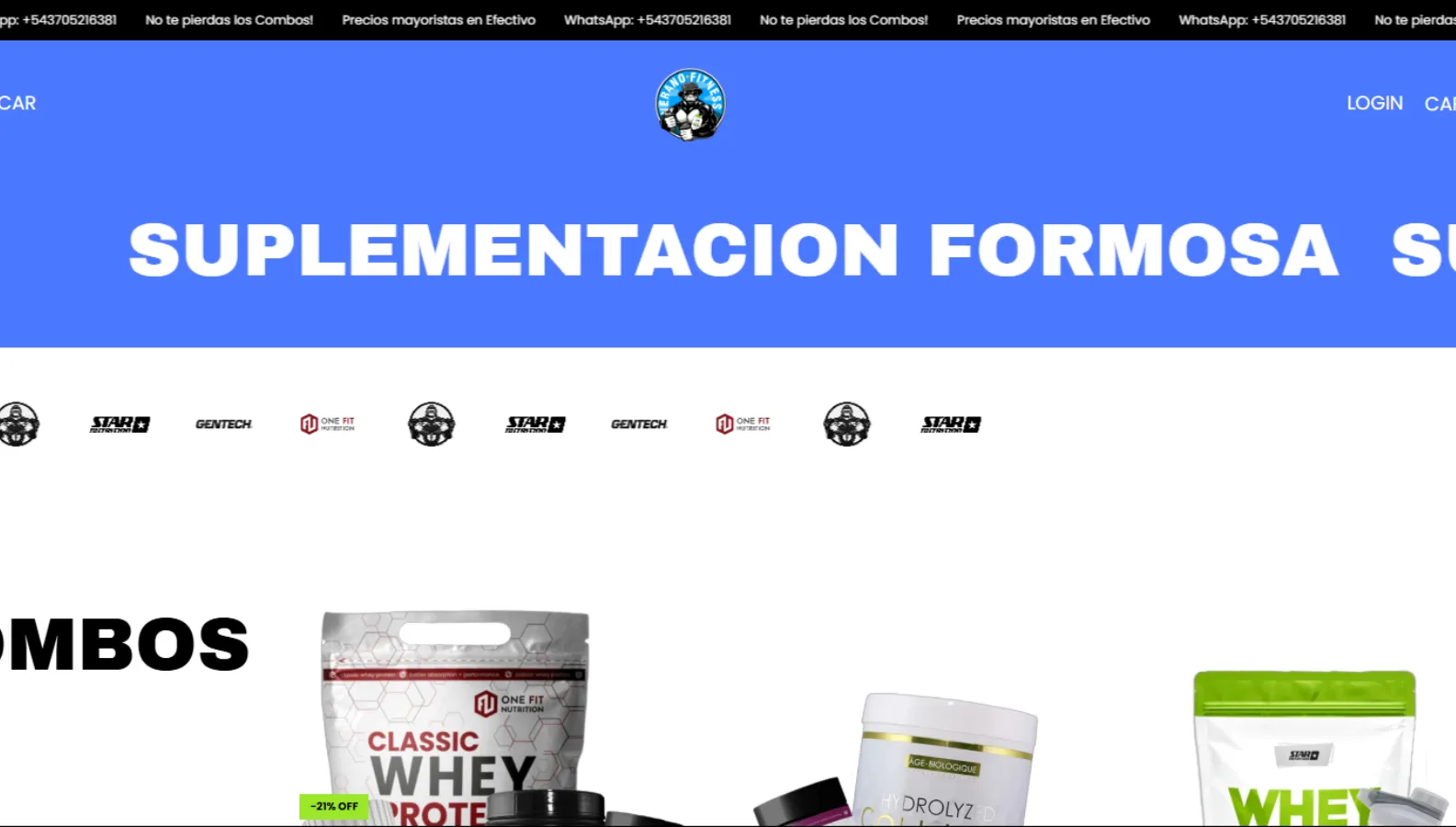 A screenshot of https://suplementacionfsa.com/